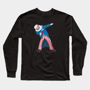 Dabbing uncle SAM Long Sleeve T-Shirt